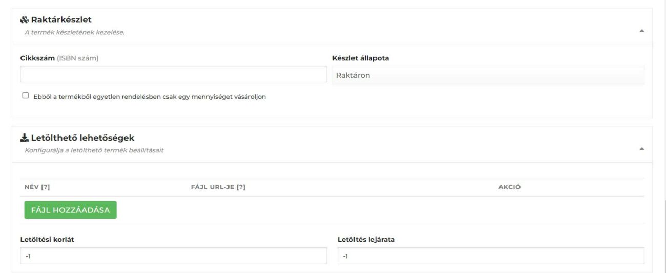 Raktárkészlet Raktárkészlet