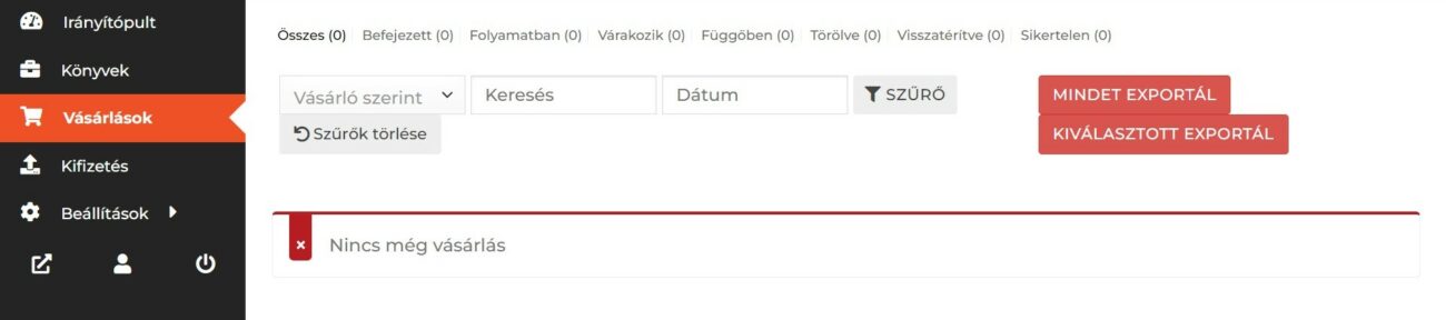 Vásárlások Vásárlások